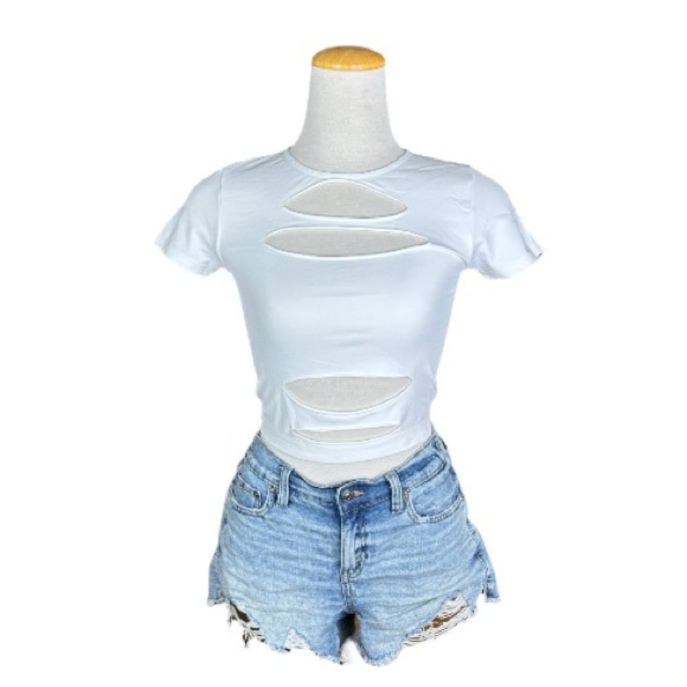 NWT GARAGE seamless cut out tee | size M